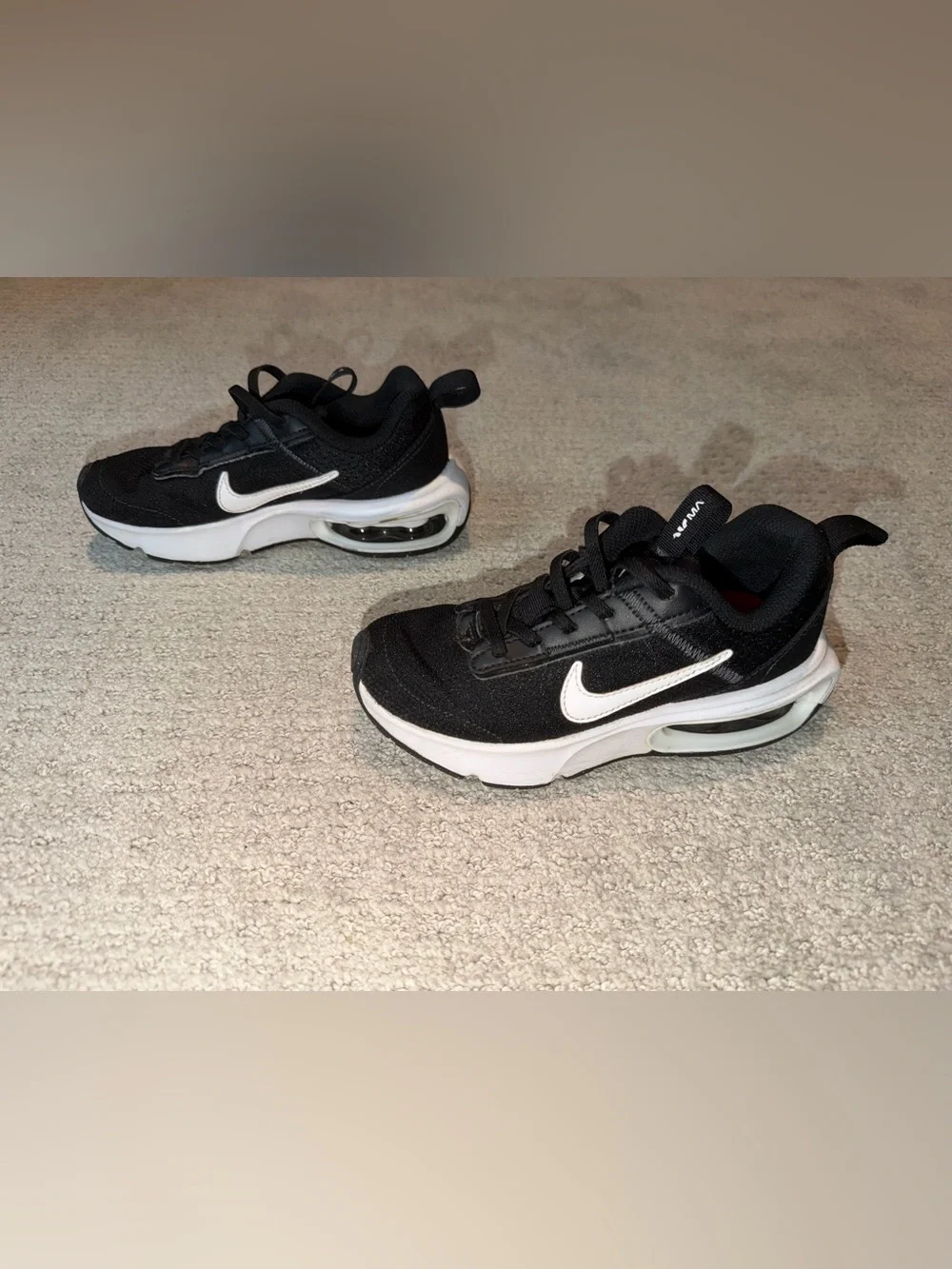 Nike Air Max Unisex Kids Sneakers Black/White Size 13C